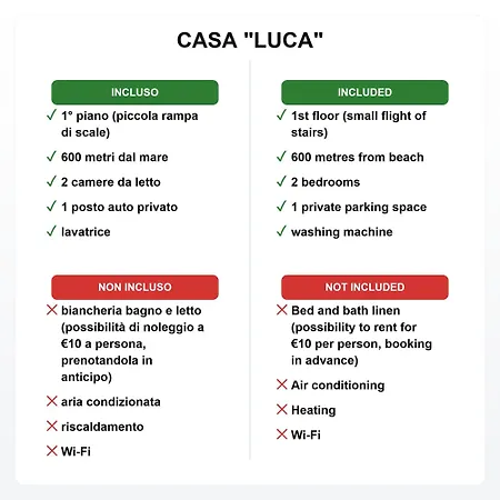 Casa Luca Con Parcheggio By Zoom In Earth * מרינה די צ'צ'ינה